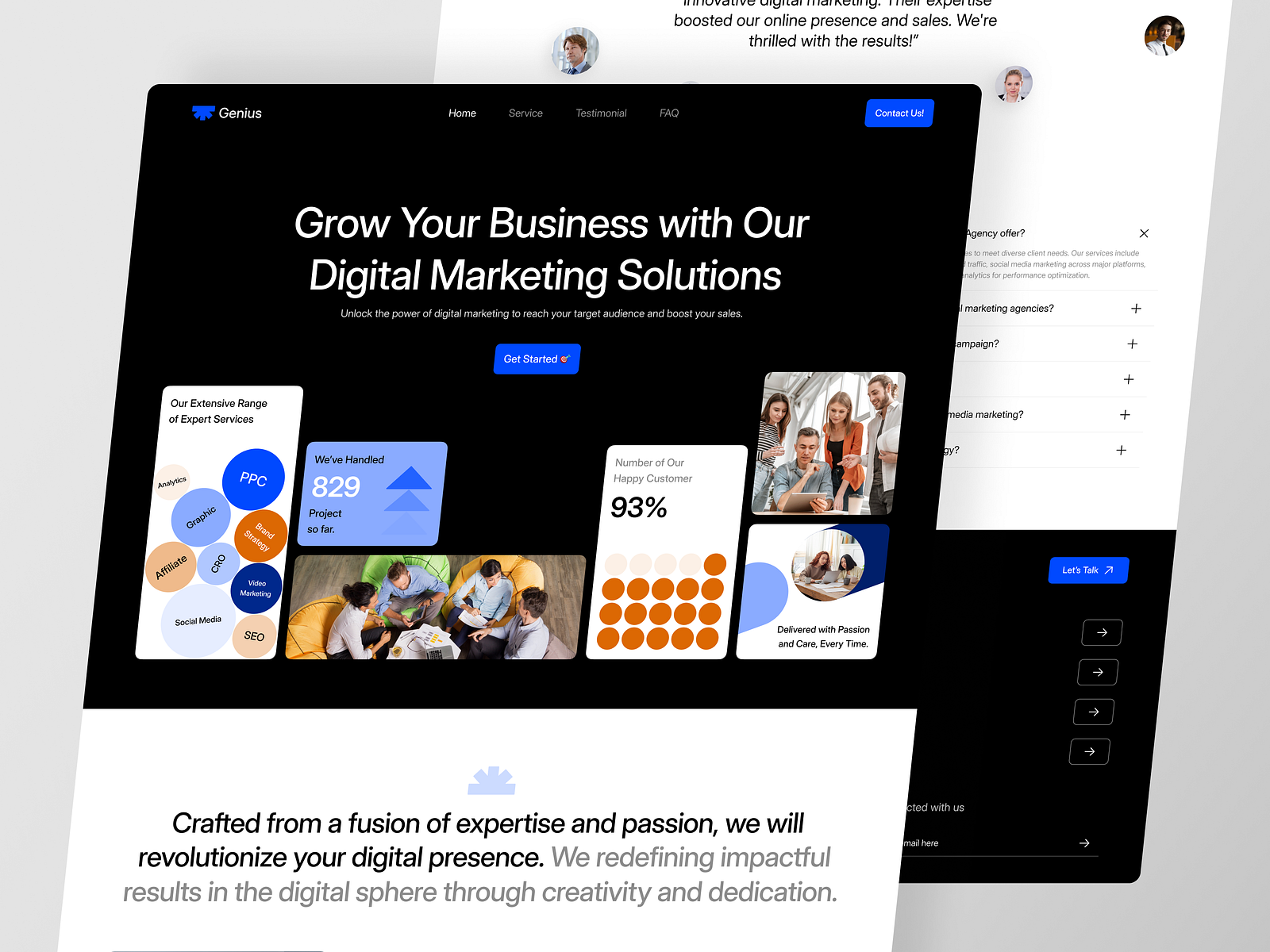 Genius - Digital Marketing Landing Page by Ryan Indra for dpopstudio on ...