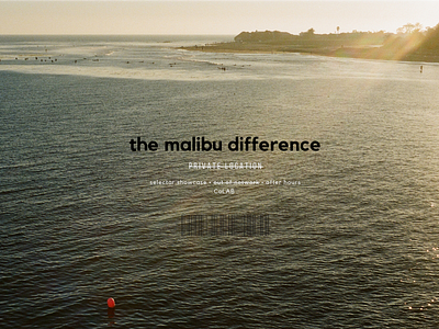 the malibu difference | CoLAB branding creative design graphic design music