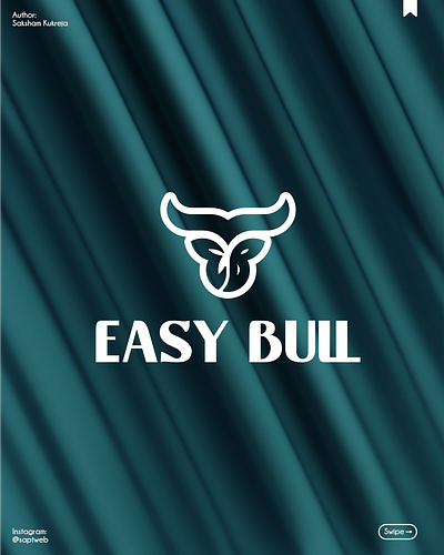 Easy Bull animal logo brand identity bull logo logo logo designer luxury logo visual identity