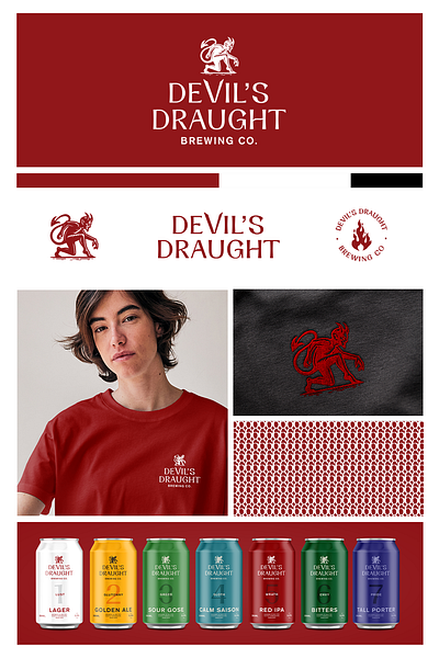 Devil's Draught Beer Branding & Labels artdirection branding creative design graphic design illustration logo vectorart