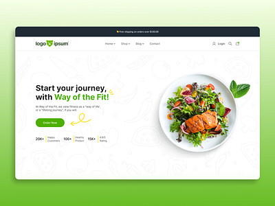 Fitness Web Design fitness health ui