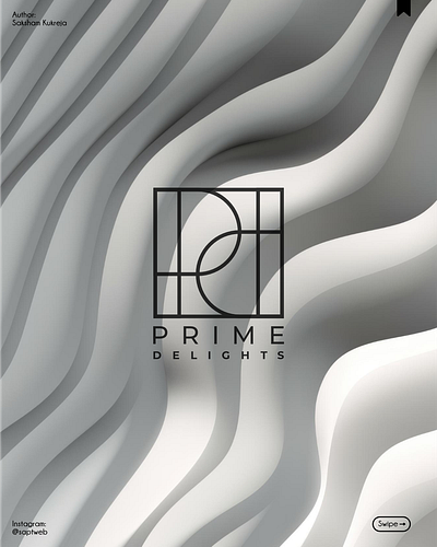 Prime Delights brand identity branding logo logo design logo designer logo maker luxury logo visual identity