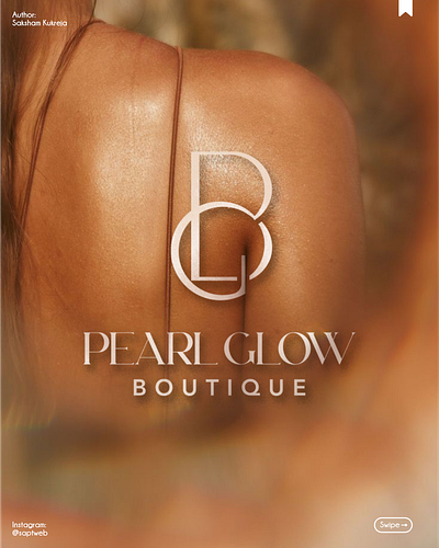 Pearl Glow Boutique brand identity branding elegant logo logo luxury logo monogram premium logo visual identity
