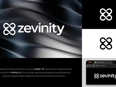 Z and Infinity Symbol app branding design graphic design infinity letter z lettermark logo loop minimalist vector z