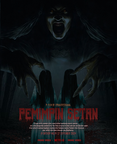 Pemimpin Setan, Film Poster graphic design