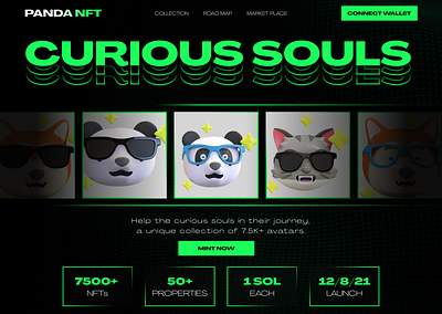 PandaNFT app design la nft ui ux