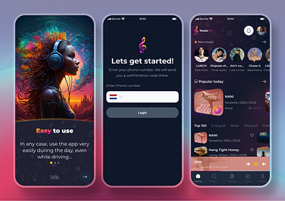 Music player concept appdesign design mobileapp musicplayer ui ux