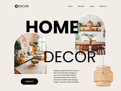 Home Decor Ecommerce Website branding decor design ecomm ecommerce graphic design home decor illustration landing page logo product saas shihab typography ui ux vector web website