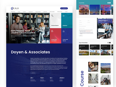 A Multi-variant Platform for Students | Website UI/UX Design adobe xd branding calculator ui consultant website consultation doyen education education website figma graphic design illustration landing page learning website logo design motion graphics student portal uiux user experience website website design