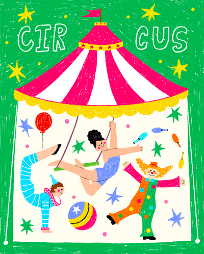 Circus - Personal Works artwork bookcoverdesign digital art drawing graphic design illustration illustrator procreate