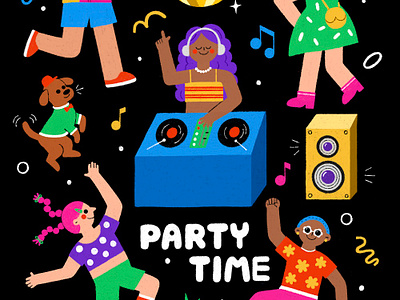 Party Time - Personal Works artwork digital art drawing illustration illustrator