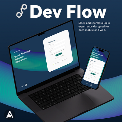 DevFlow: Responsive Login Page Design branding cleandesign creativedesign design designs inspiration devflow digitaldesign graphic design graphics interfacedesign loginpage mobiledesign moderndesign productdesign responsivedesign typography ui uidesign uxdesign webdesign