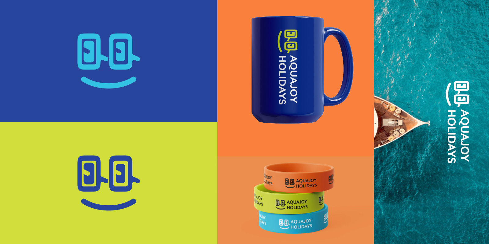 AQUAJOY BRAND aqua branding brilliant design graphic design illustration logo