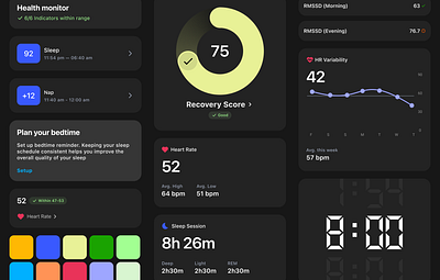 Sleep App widgets sleep tracker ui widgets