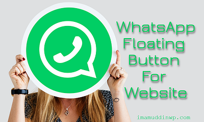 WhatsApp Floating Button For Website - [WhatsApp Button HTML Cod animation branding graphic design logo ui