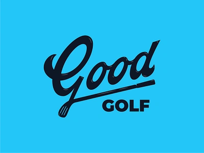 Good Golf Lettering custom lettering custom type golf golf brand golf club golf hat golf icon golf lettering golf logo golfer good logo goodgolf goodgood goodtype hand lettering logo design logo designer script lettering script logo