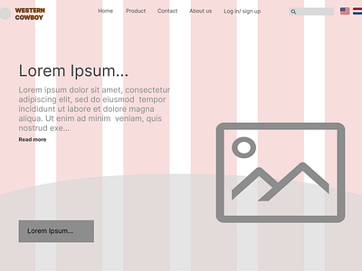 Wireframe- Redesigning Western Cowboy branding landing page landingpage portfolio redesign ui ux website westerncowboy wireframe