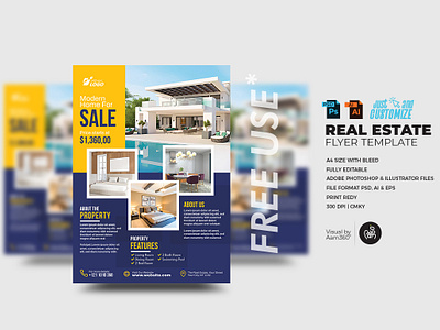 Real Estate Flyer Template aam aam360 aam3sixty branding corporate flyer flyer flyer template free flyer home sale flyer house sale flyer real estate ad real estate flyer real estate flyer template free