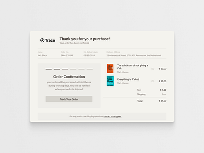 UI Practice - Email Ticket app dailyui design minimal ui