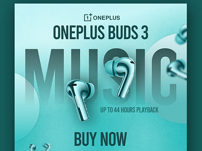 OnePlus Buds 3 buds buds 3 banner buds banner earbuds banner earbuds poster oneplus earbud
