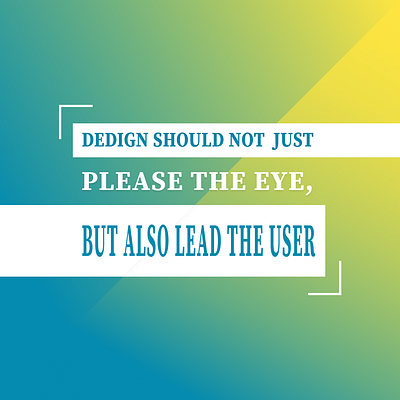 Design should not just please the eye, but also lead the user adobe illu adobe photoshop adobepremiere pro after effects animation figma graphic design motion graphics ui