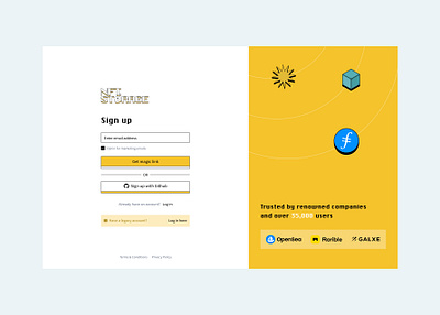 NFT.storage Dashboard sign-in crypto design interface onboarding ui ux webdesign