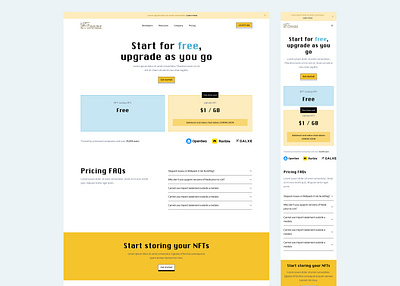 NFT.storage payment page crypto design interface ui ux web3 webdesign