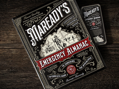 Maready's Emergency Almanac book book design brand identity branding cover design engraving etching graphic design illustration logo type design typeface typography victorian vintage