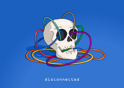 Disconnected life addiction dead disconnected graphic design internet life media social web