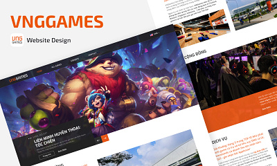 VNGGAMES Website branding concept design figma game homepage landingpage product ui ui design uiux website