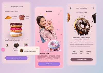 Bakery item App design empthymapping figma graphic design ui uiuxdesign