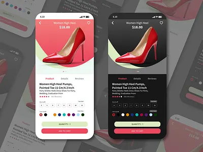 Color Mode in E-commerce app UI design app app design app ui design app ui kit apple appui case study color mode ecommerce figma graphic design mobile app mobile app ui design red screen shoe shopping shopping app ui ui uiux