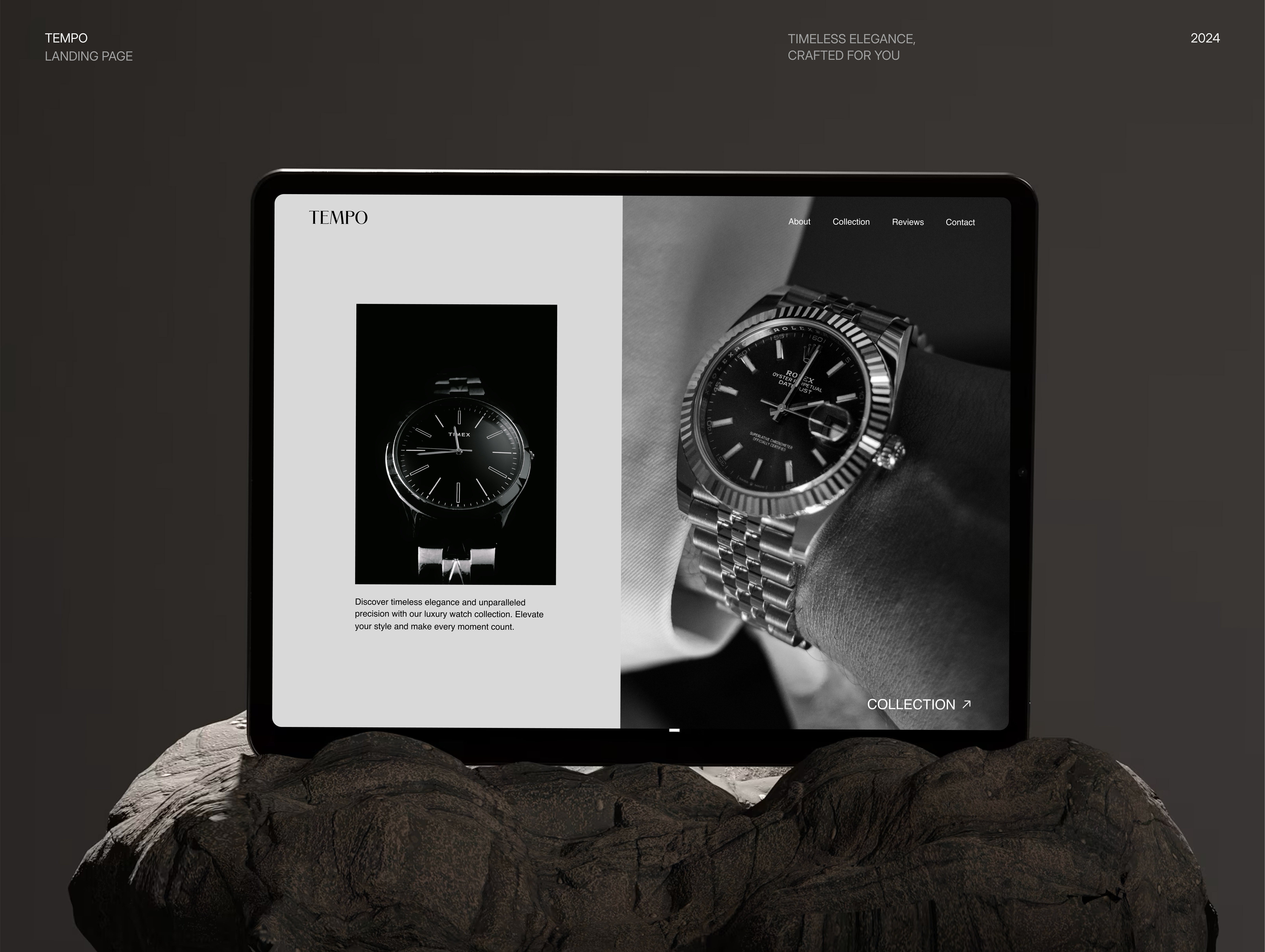 TEMPO – Modern E-commerce Website branding design e commerce ecommerce graphic design landing store ui user interface uxui watch web desigh web page website