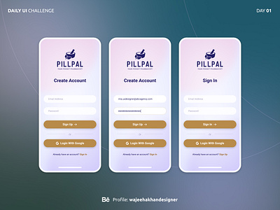 Day 01: Sign Up Page - Daily UI Design Challenge. creativejourney designchallenge designcommunity designinspiration designlearning designportfolio designtrends feedbackwelcome graphic design newbeginnings newtodesign signuppage uidesign wajeehakhan
