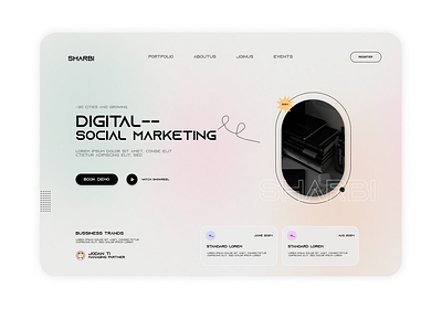 소셜 마케팅 웹 디자인; Social Marketing Web Design 3d branding design figma graphic design social ui web website
