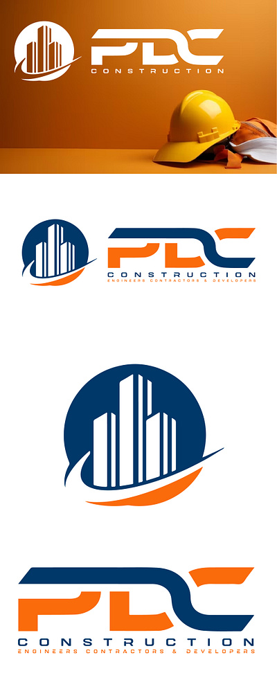 Bold and Striking Logo Design for PDC Construction logo inspiration.