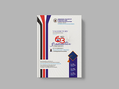 Convocation Cover akinkunmi babatunde convocation ceremony convocation cover cover design immanuel college of theology simple cover design tunecxino ui