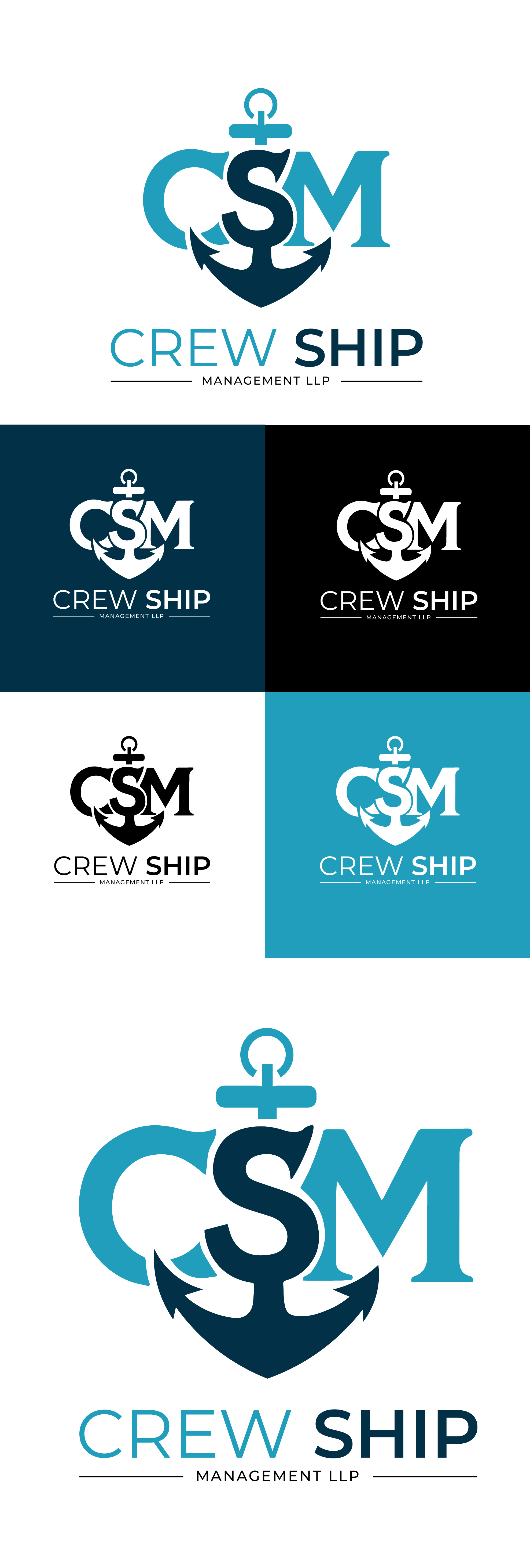 Logo Design for Crew Ship Management maritime traditions.