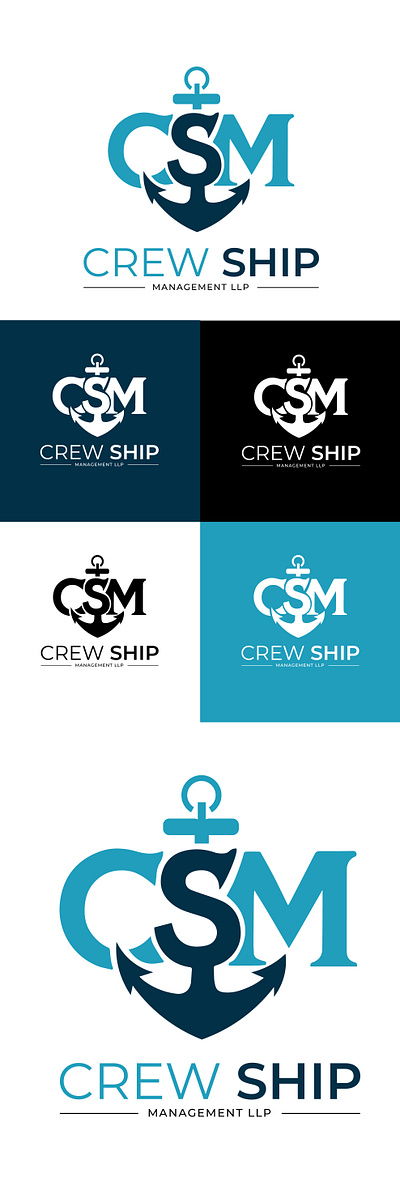 Logo Design for Crew Ship Management maritime traditions.