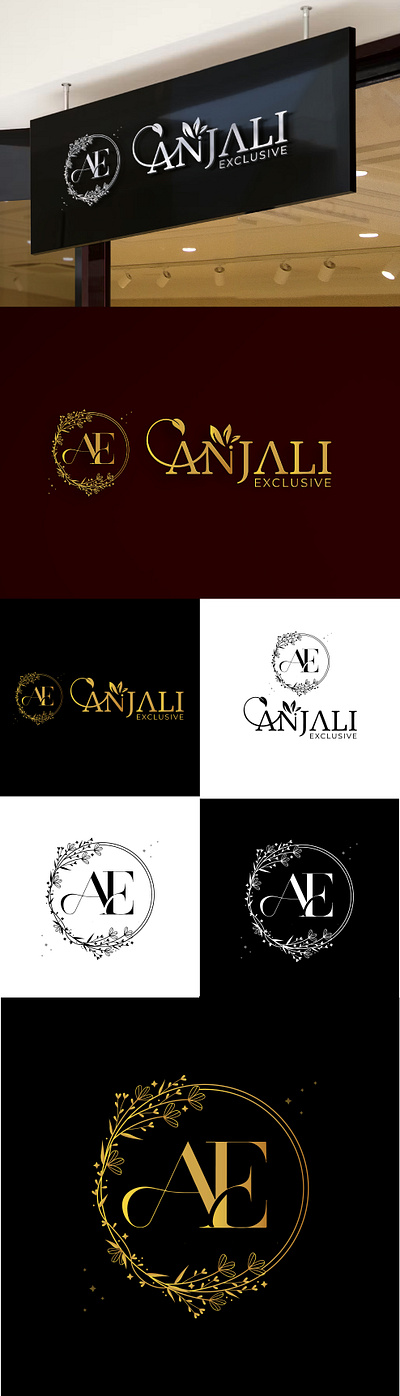 Anjali Exclusive: Elevating Fashion with Iconic Logo Design visual identity