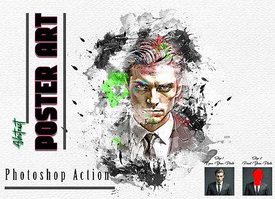 Abstract Poster Art Photoshop Action pop art