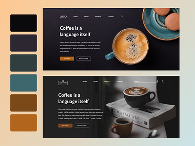 2 Sample Coffee shop websites