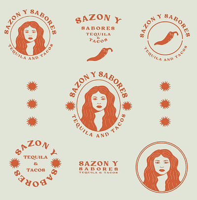 SAZON Y SABORES branding graphic design logo