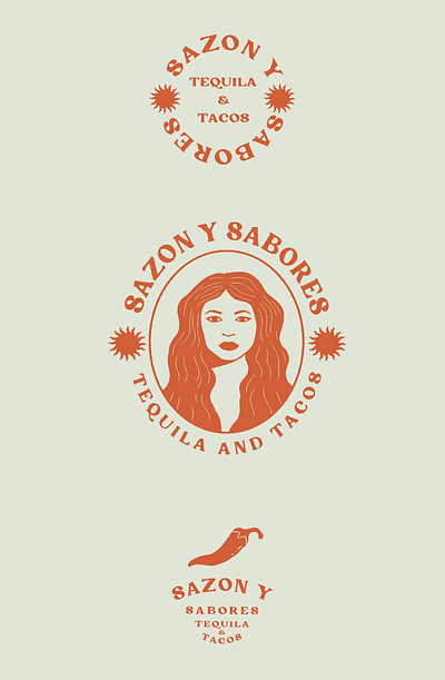 SAZON Y SABORES branding graphic design logo