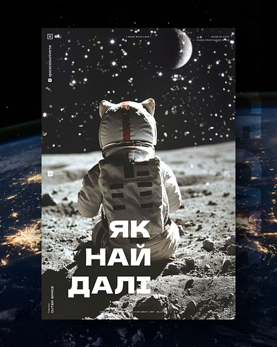 Якнайдалі ai branding cat daliy design illustration poster print