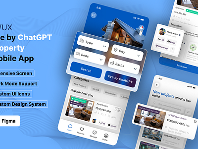 Eye by ChatGPT Property Mobile App Design ai ai property app app app design chatgpt design dubai dubai property dubai property app figma figma design mobile mobile app mobile app ui ux property property app ui ux property mobile app uiux