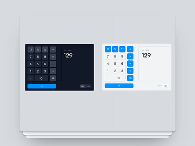 Calculator UI - #Dailyui Challenge design graphic design ui ux web design