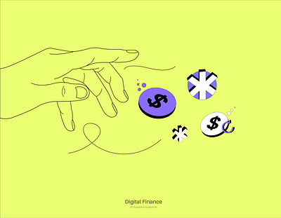 Illustration for digital finance app illustration isometric illustration