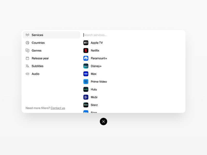 Browse thousands of Filter UI images for design inspiration | Dribbble