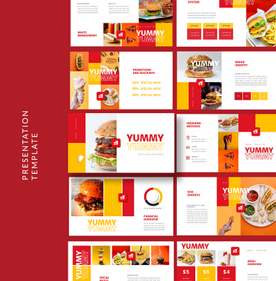 Fastfood Presentation Template pitchdeck ppt template